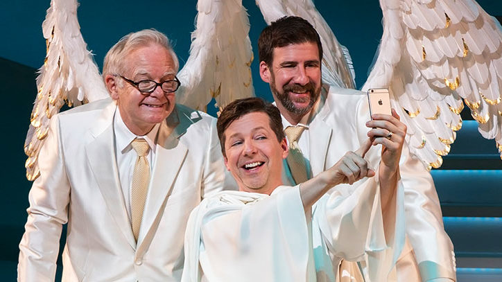 Sean Hayes and the Broadway company of An Act of God