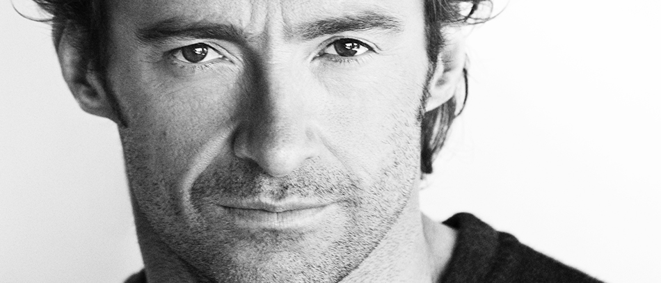 A head shot of Hugh Jackman