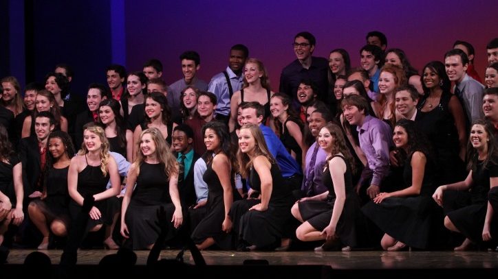 Students participating in the annual competition The Jimmy Awards