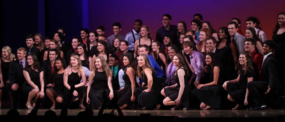 Students participating in the annual competition The Jimmy Awards
