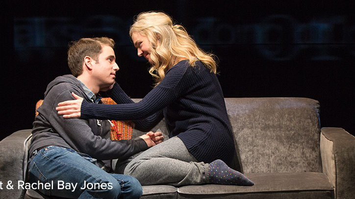 Ben Platt and Rachel Bay Jones in the Broadway musical Dear Evan Hansen