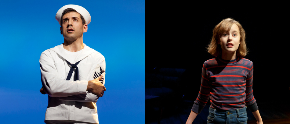 Tony Yazbek in On The Town and Sydney Lucas in Fun Home