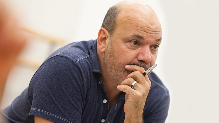 Casey Nicholaw directing Disney's Aladdin the Musical on Broadway