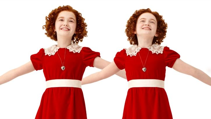 The stars of Annie on Broadway