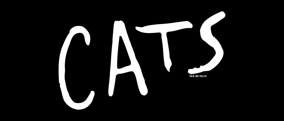 The title treatment for the Broadway revival of Cats