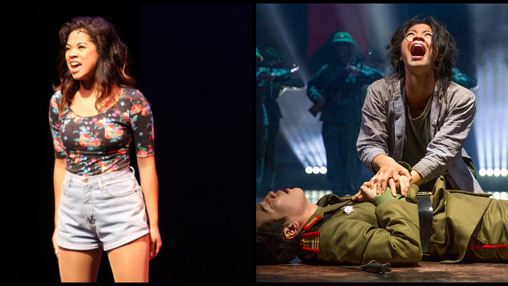 Eva Noblezada performing at the Jimmy Awards and in Miss Saigon on the West End