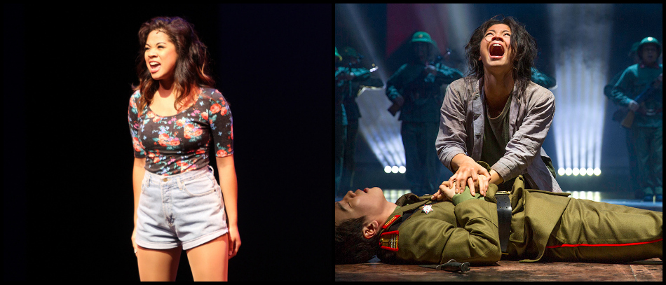 Eva Noblezada performing at the Jimmy Awards and in Miss Saigon on the West End