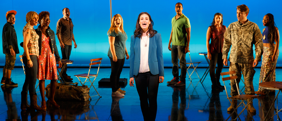 Idina Menzel and the Broadway company of If/Then