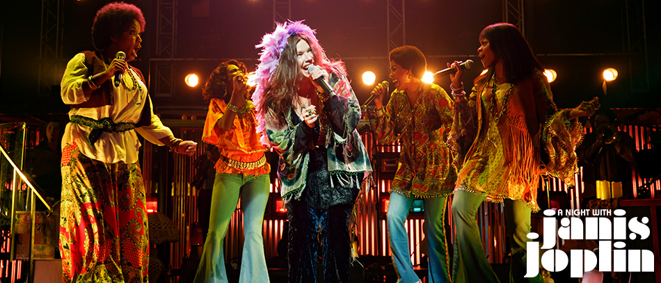 The Broadway company of A Night With Janis Joplin
