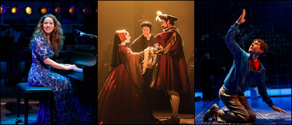 Production photos from Beautiful, Wolf Hall, and The Curious Incident of the Dog in the Nighttime