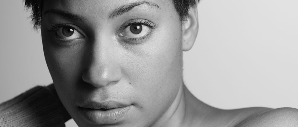 A headshot of Cush Jumbo