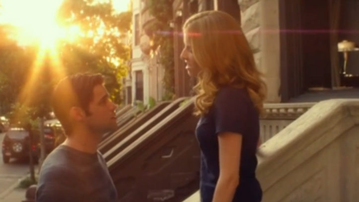 A screenshot from the trailer for The Last Five Years the movie