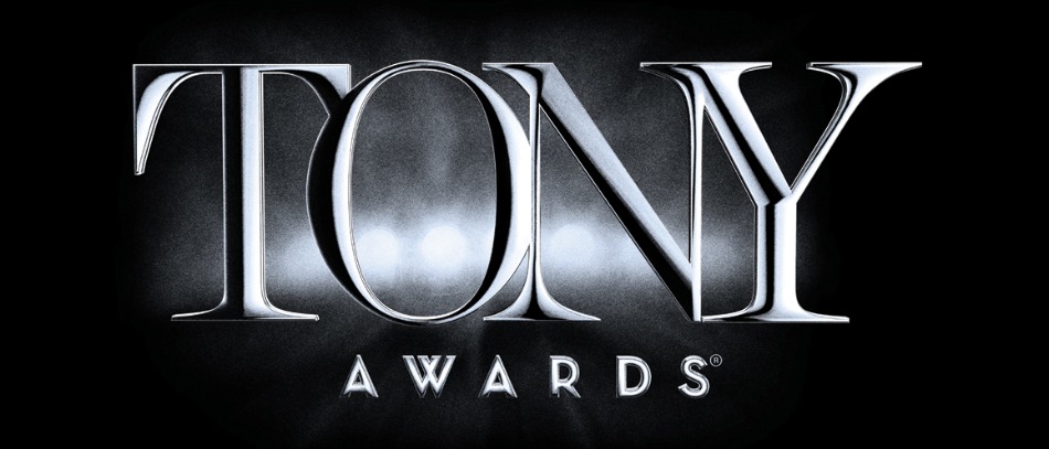 The logo for the Tony Awards in black and white