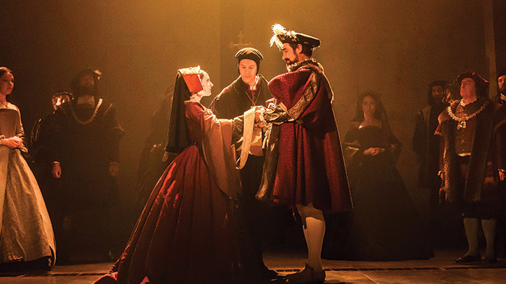 The Broadway company of Wolf Hall