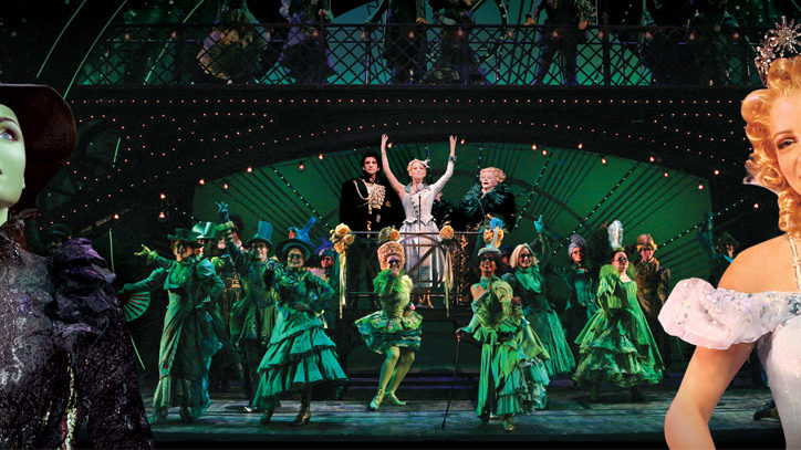The Broadway company of Wicked the musical