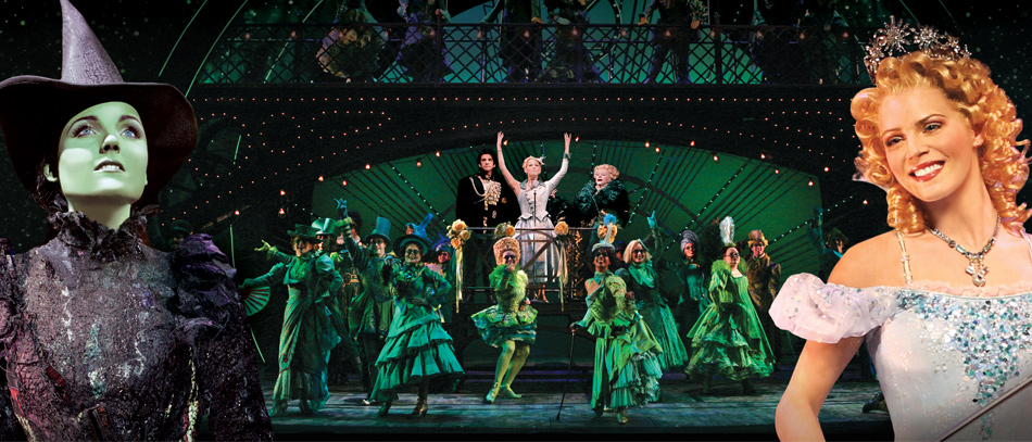 The Broadway company of Wicked the musical