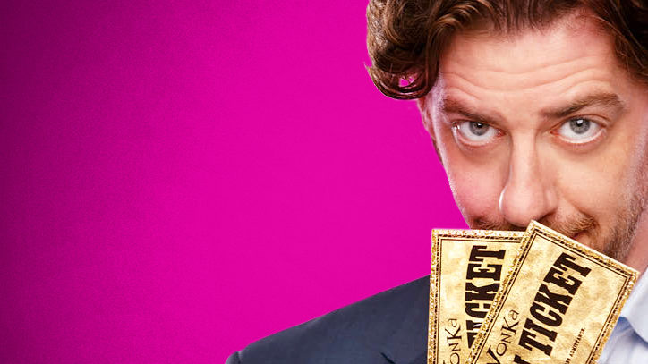 Christian Borle holds two golden tickets for the Broadway production of Charlie and the Chocolate Factory
