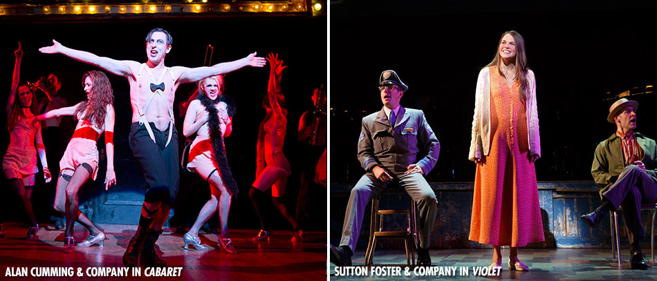 The Broadway companies of Cabaret and Violet