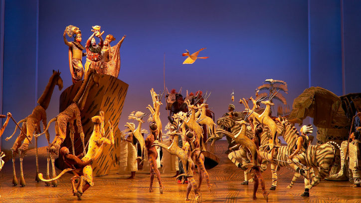 The Broadway company of Disney's The Lion King