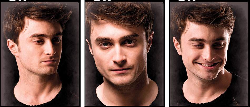 Daniel Radcliffe in three portraits
