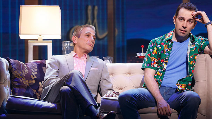 Tony Danza and Rob McClure in Honeymoon in Vegas the musical