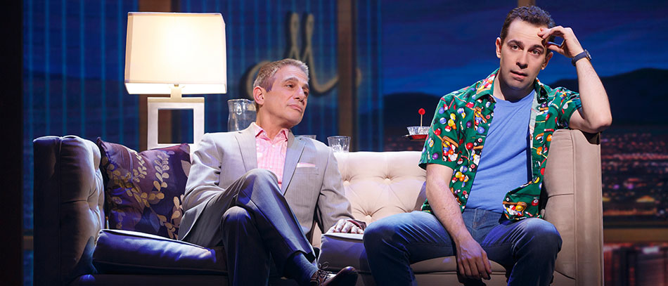 Tony Danza and Rob McClure in Honeymoon in Vegas the musical