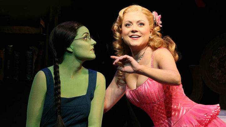 Elphaba and Glinda in the Broadway musical Wicked