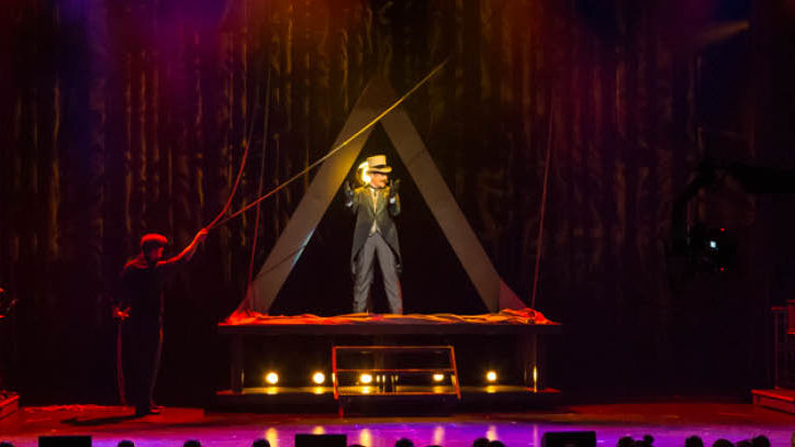 A production photo from The Illusionists on Broadway