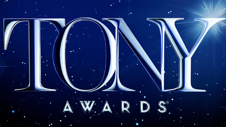 The Tony Awards logo over a starry background