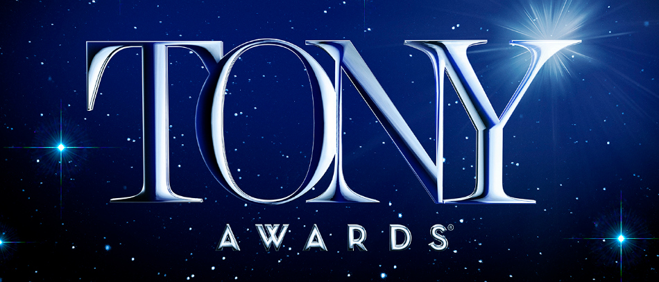 The Tony Awards logo over a starry background
