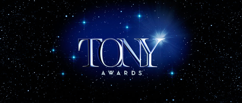 The Tony Awards logo on a starry background