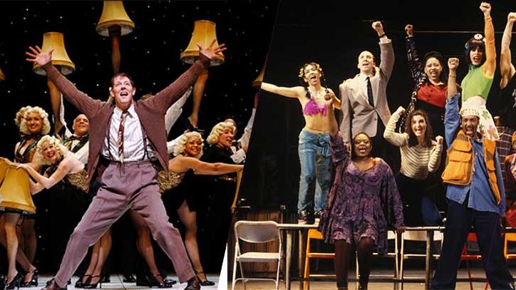 Production photos from A Christmas Story and Rent on Broadway