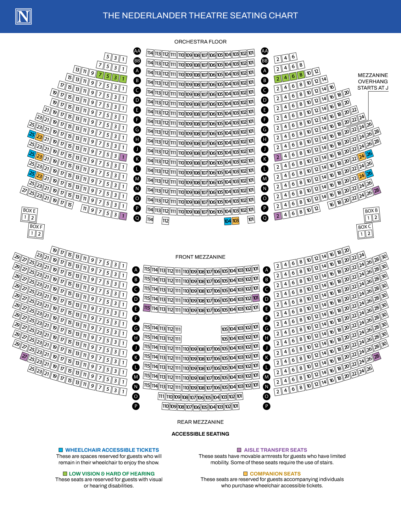 Nederlander Seating Chart Online_2025.07.28
