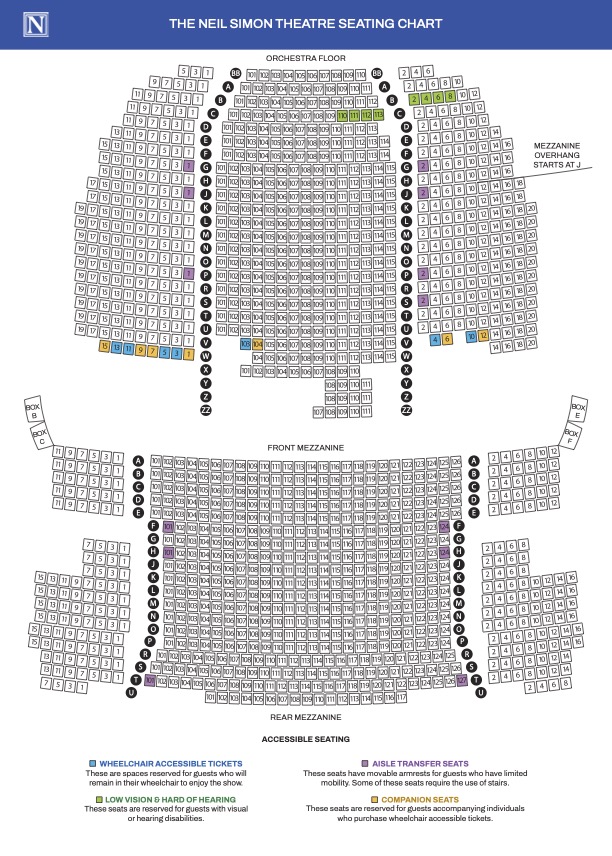 Neil Simon Seating Chart 062625