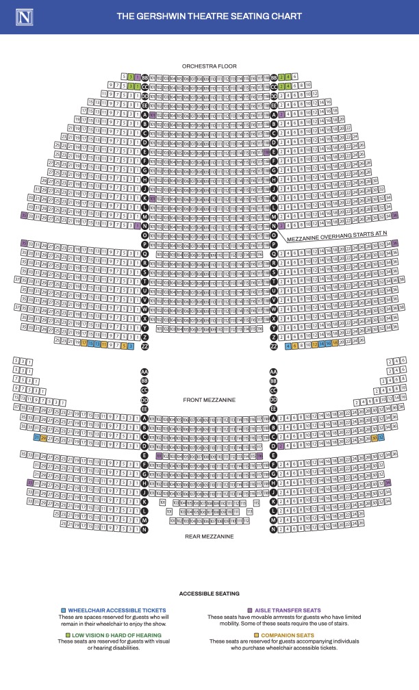 Gershwin Seating Chart 062525