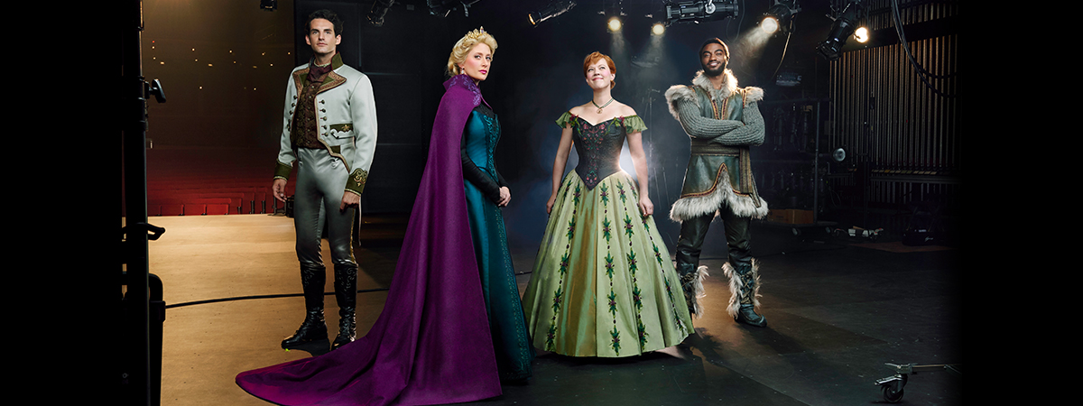 John Riddle, Caissie Levy, Patti Murin, and Jelani Alladin in the Disney musical Frozen