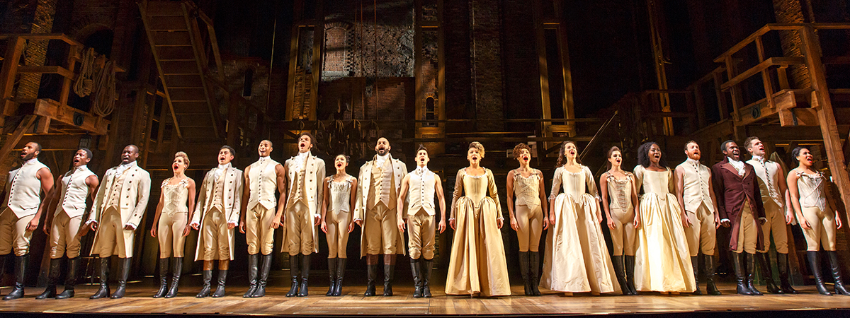 The National Tour of Hamilton the musical. Photo by Joan Marcus