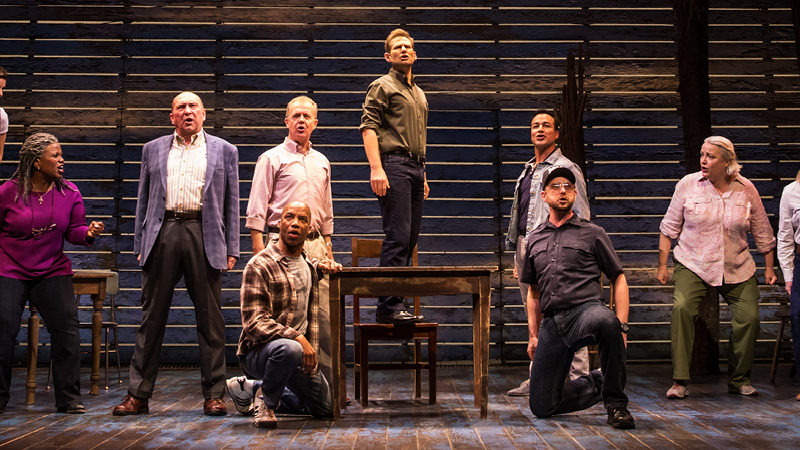The cast of Come From Away on Broadway