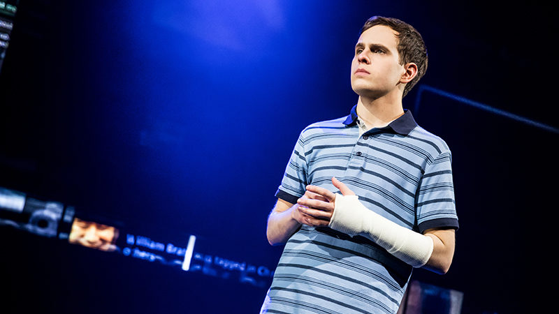 Taylor Trensch in Dear Evan Hansen. Photo by Matthew Murphy.