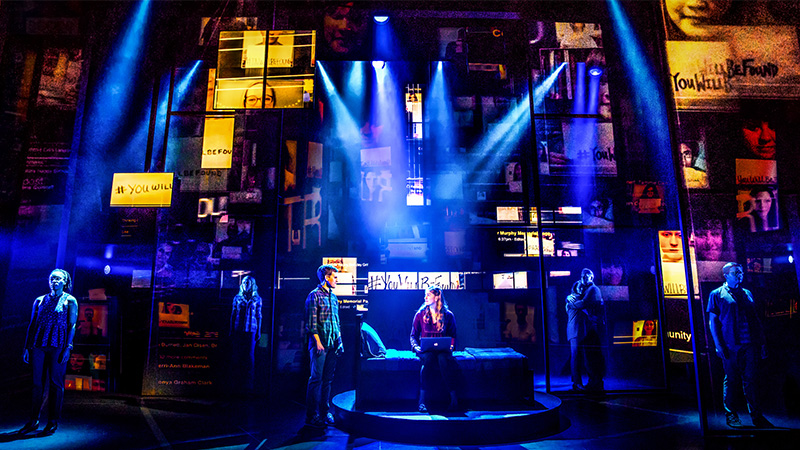 The cast of Dear Evan Hansen. Photo by Matthew Murphy.