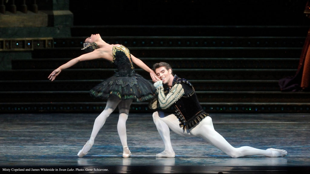 Misty Copeland and James Whiteside in Swan Lake.