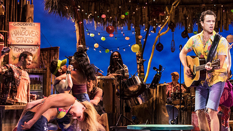 The Broadway company of Escape to Margaritaville