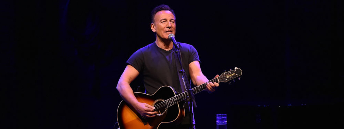 Bruce Springsteen performing on Broadway