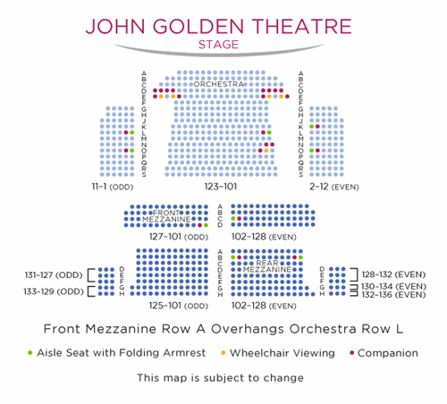 John Golden Theatre Seating Chart