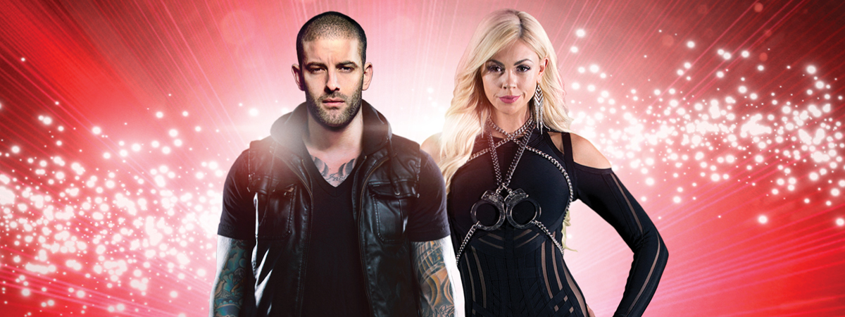Darcy Oake and Chloé in The Illusionists Home for the Holidays on Broadway