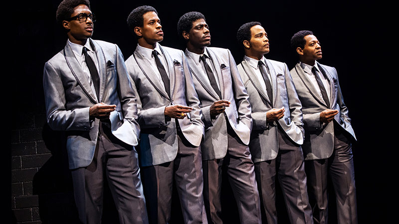 The cast of Aint Too Proud The Life and Times of the Temptations