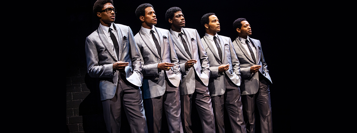 The cast of Aint Too Proud The Life and Times of the Temptations