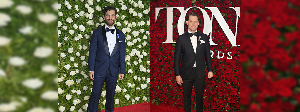Brandon Uronawitz and David Furr on the Tony Awards red carpet