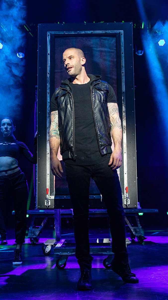 Darcy Oake in The Illusionists - Magic of the Holidays. Photo by Joan Marcus.
