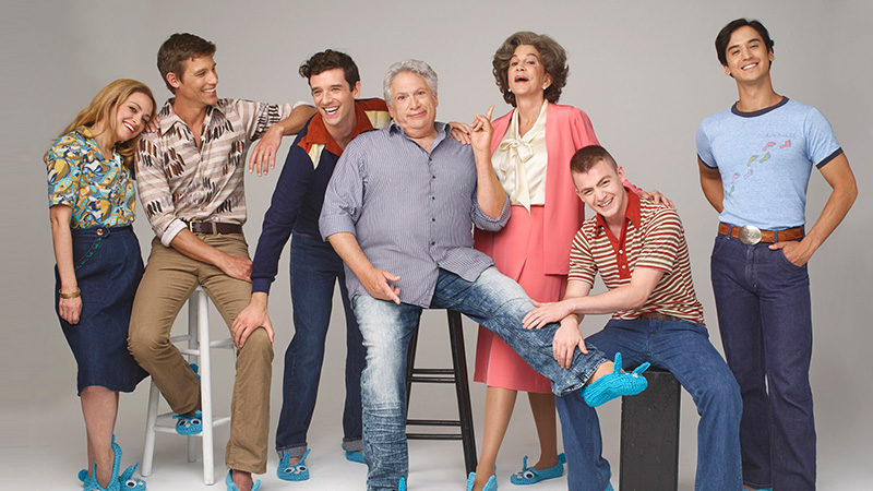 Harvey Fierstein and the Broadway revival cast of Torch Song.